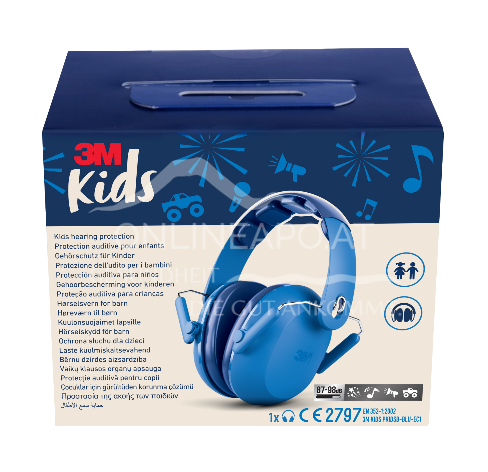 3M™ Gehörschutz für Kinder PKIDSB-BLU-E, blau (87-98 dB)