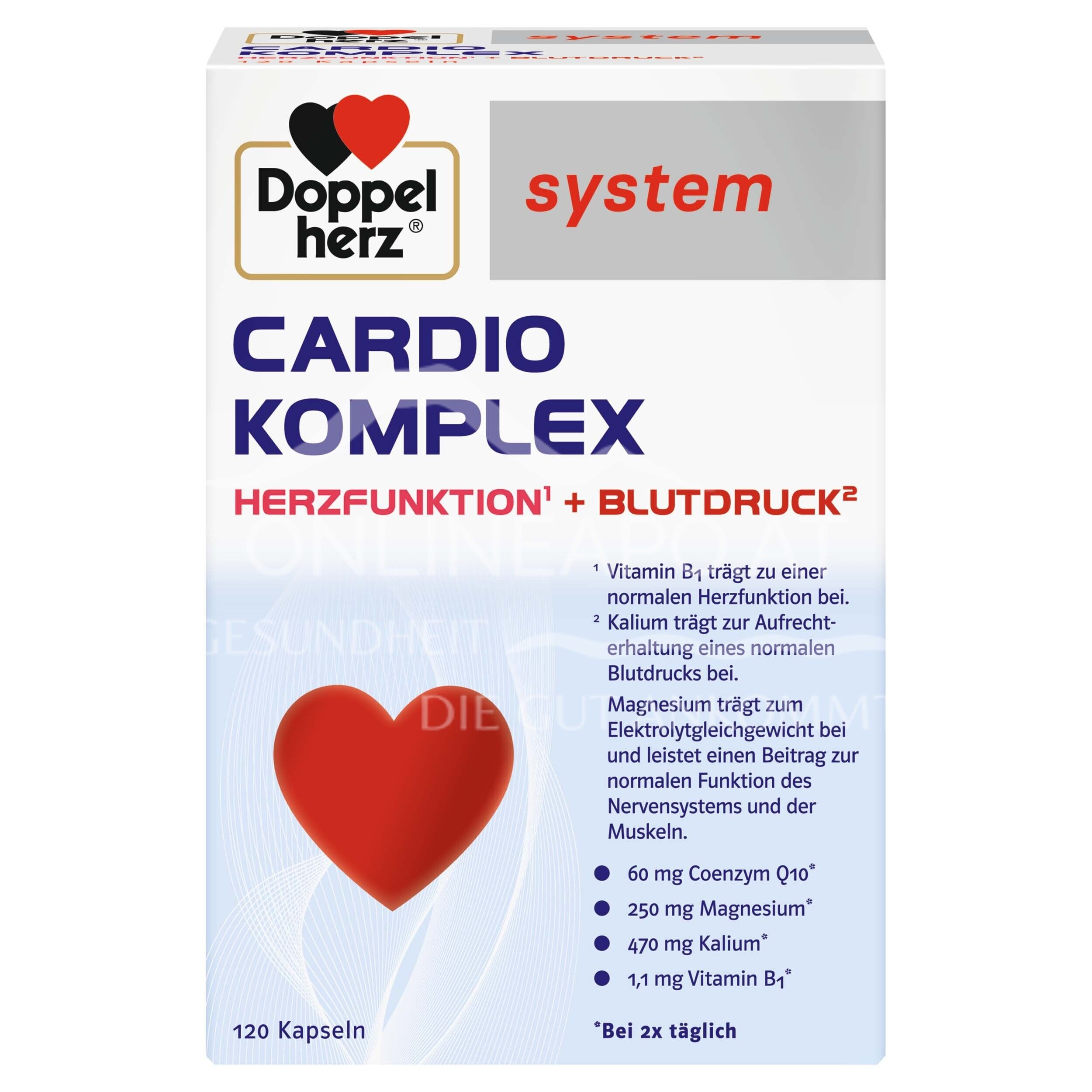 Doppelherz system CARDIO KOMPLEX HERZFUNKTION¹ + BLUTDRUCK² capsules