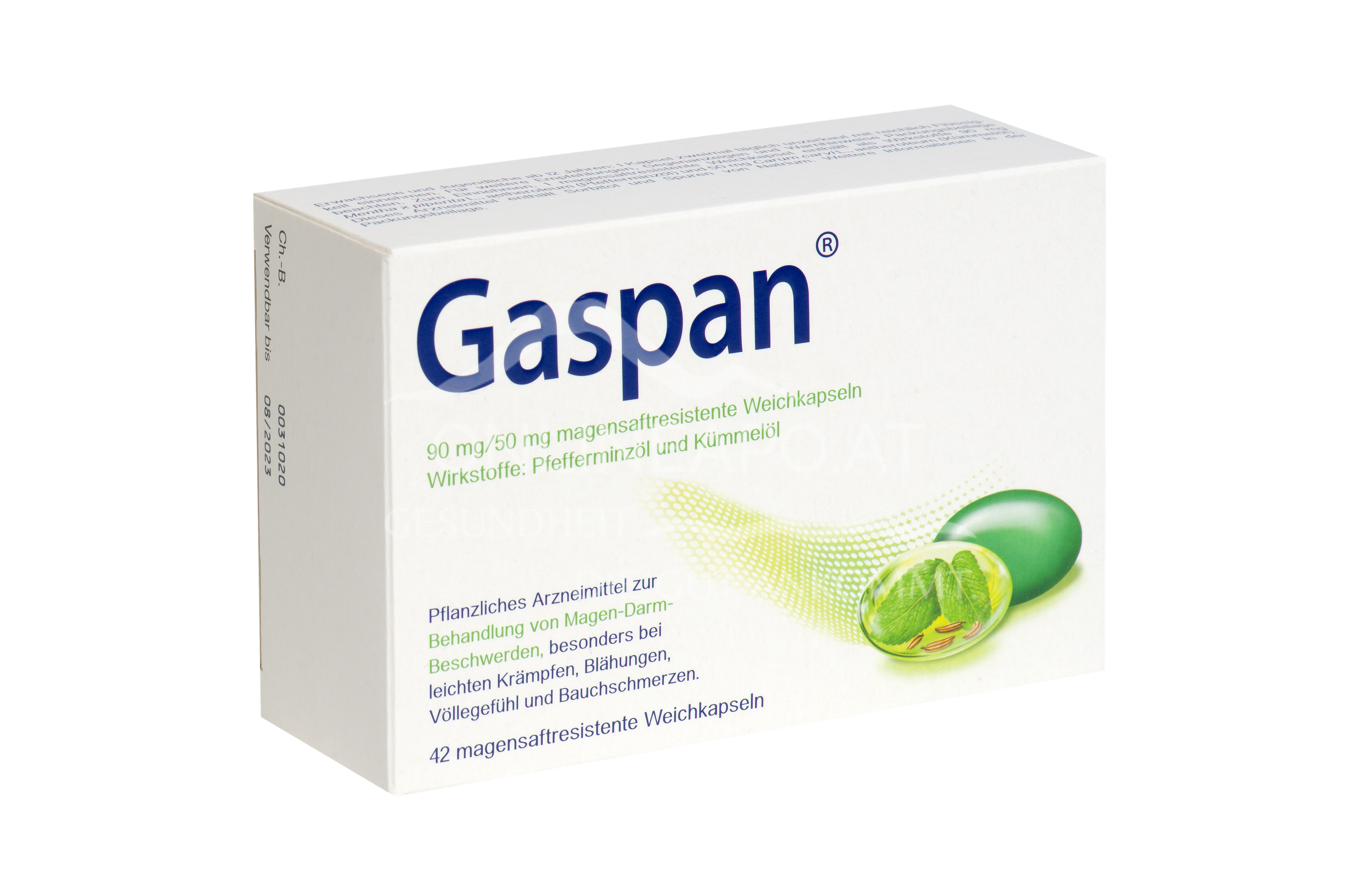 Gaspan 90 mg/50 mg magensaftresistente Weichkapseln
