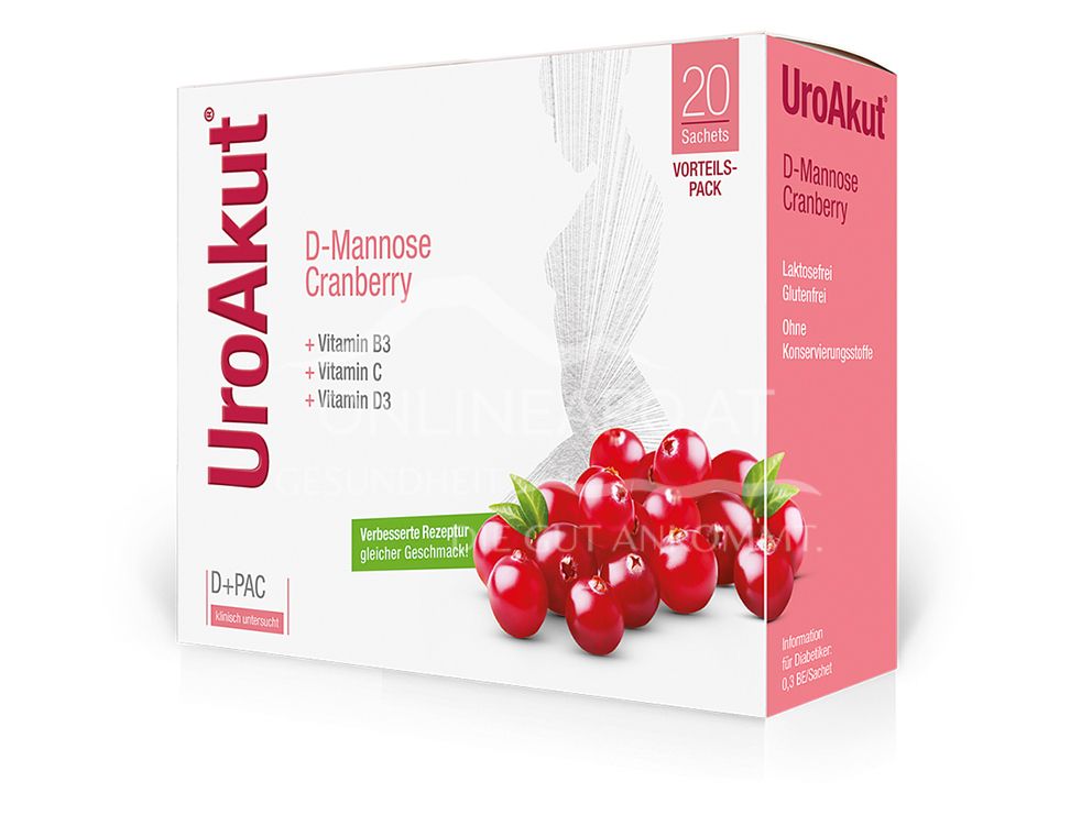 BIOGELAT UroAkut® D-Mannose plus Cranberry Sachets