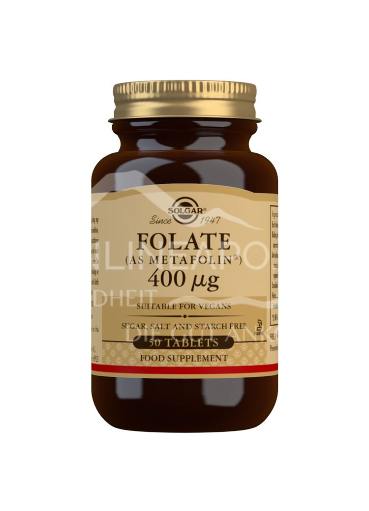 SOLGAR FOLATE (Metafolin®) 400 μg Tabletten