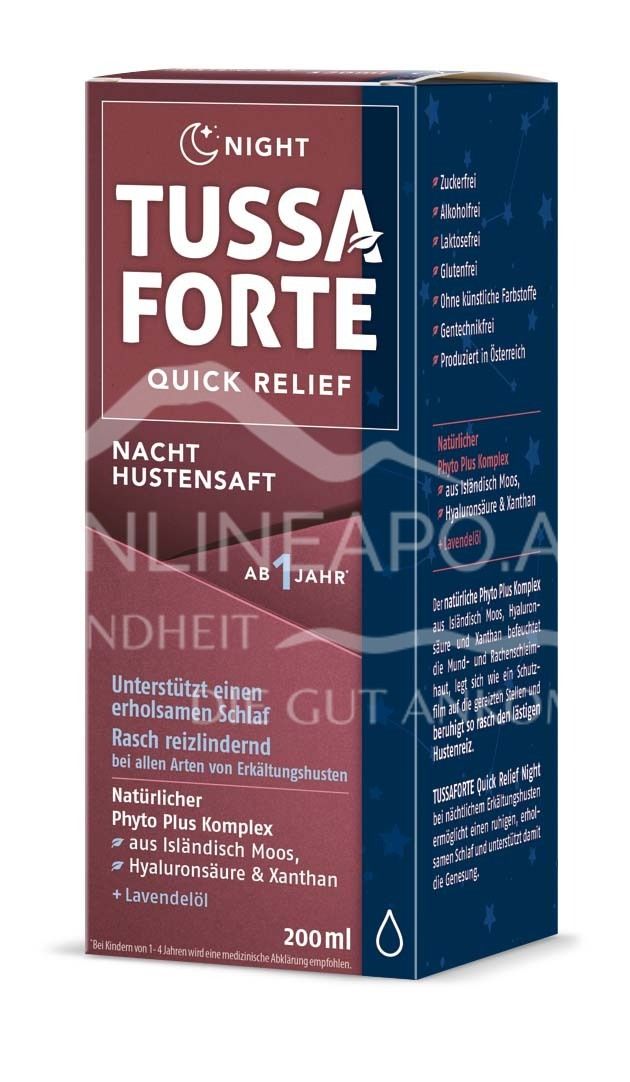 Tussaforte Quick Relief Night Hustensaft