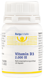 Burgerstein Vitamin D3 2.000 I.E. Kapseln