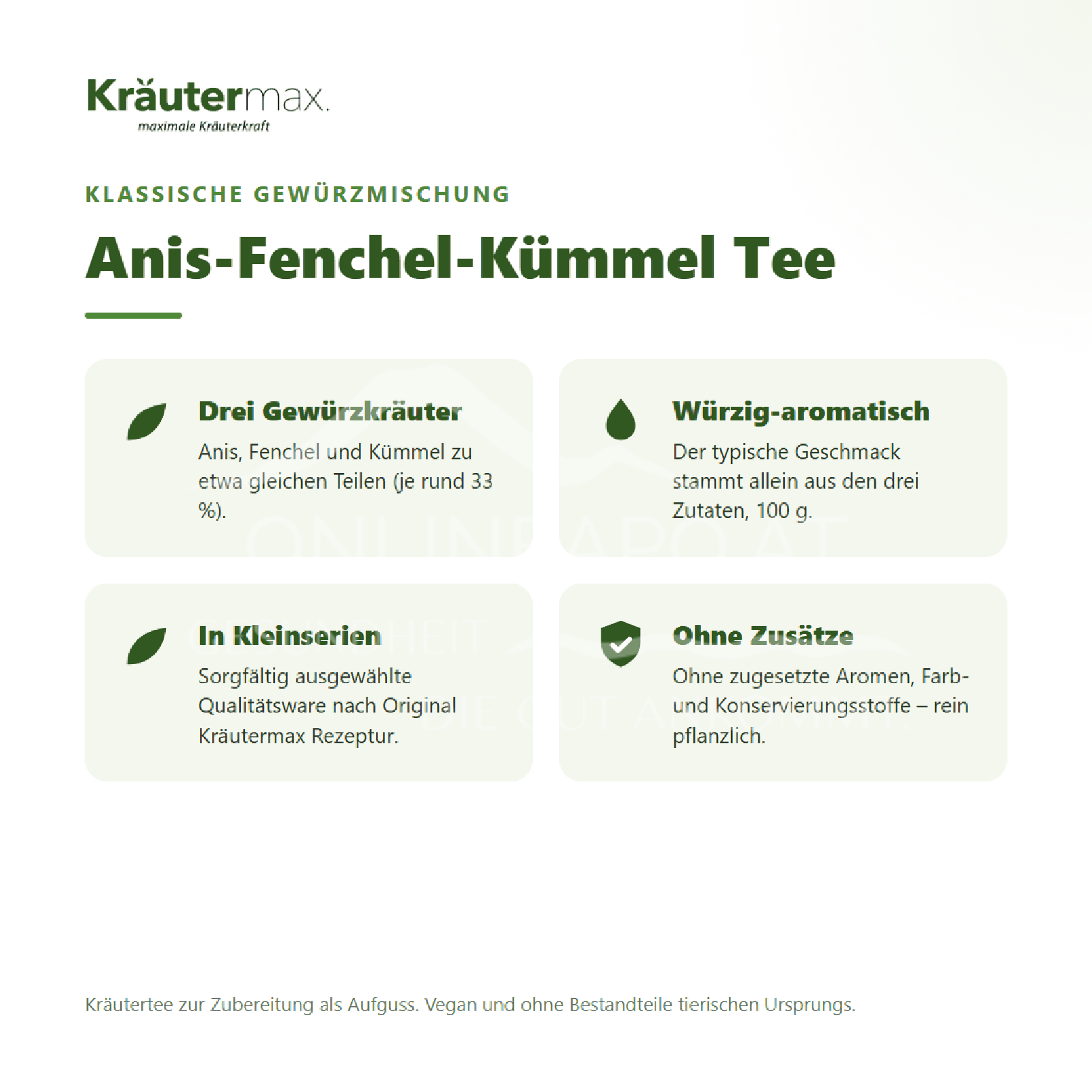 Kräutermax Anis-Fenchel-Kuemmel Tee