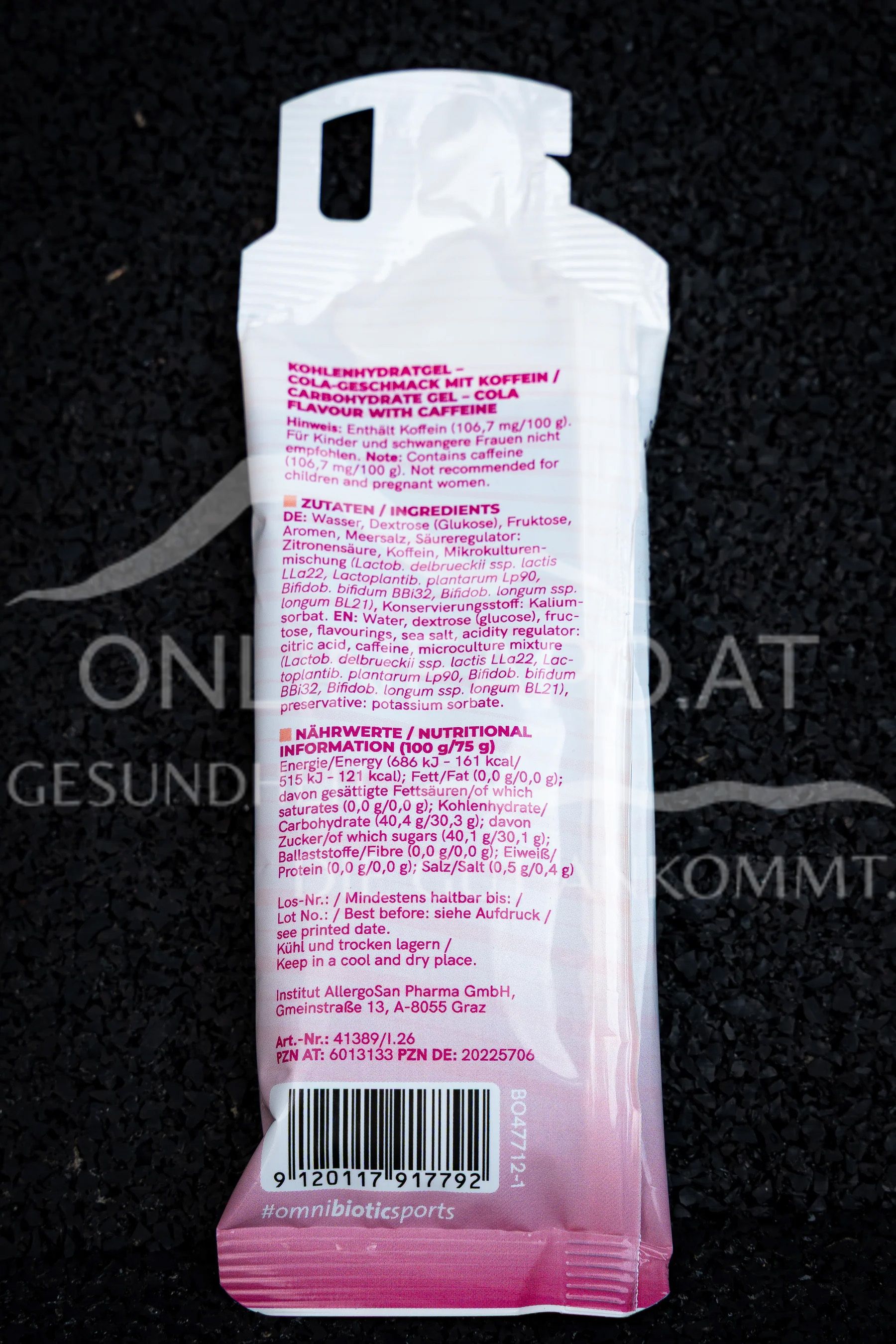 OMNi-POWER® CARBO HYDRO GEL PRO Cola + Koffein 75g