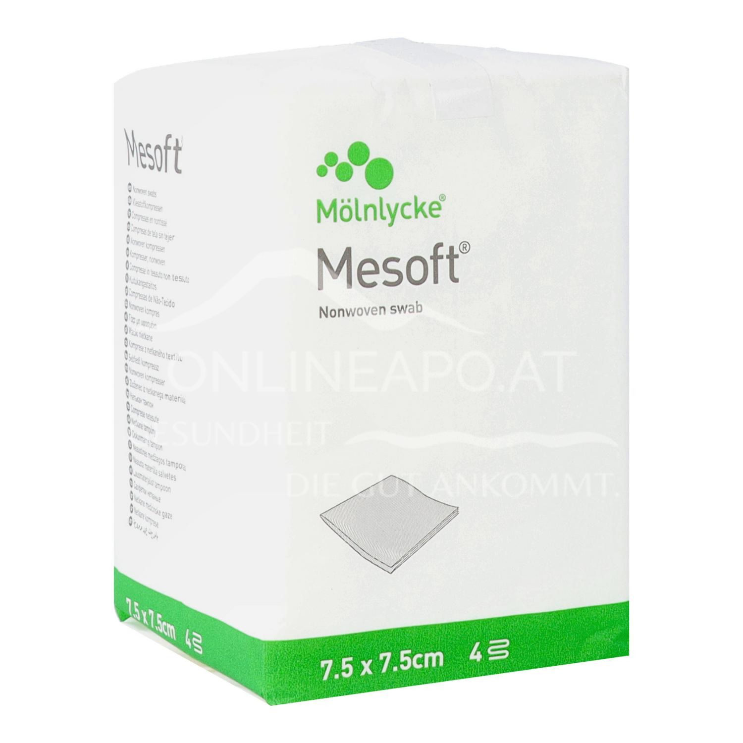 Mesoft® Vlieskompressen unsteril 7,5 x 7,5 cm