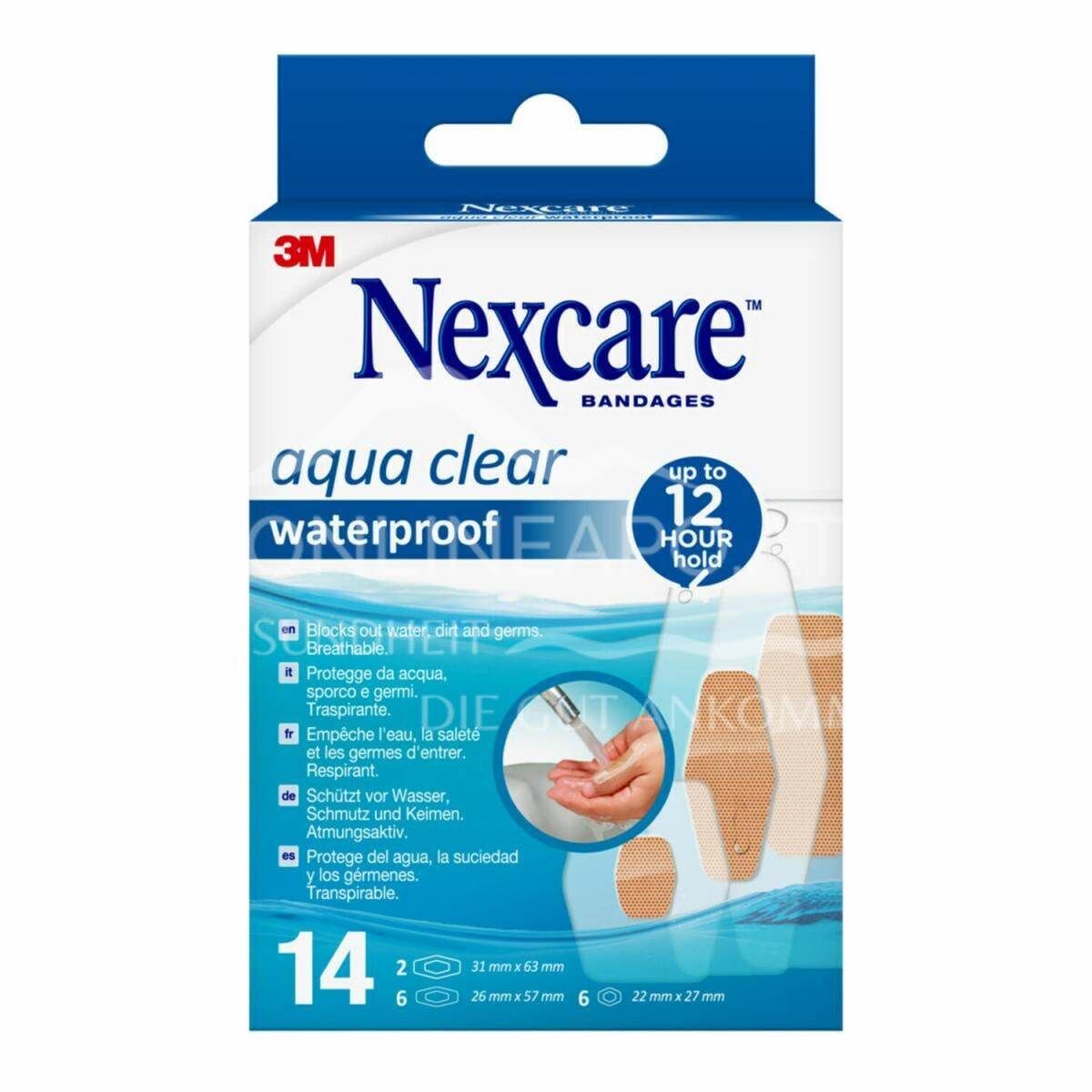 3M Nexcare™ Aqua Clear Waterproof Pflaster, Assortiert