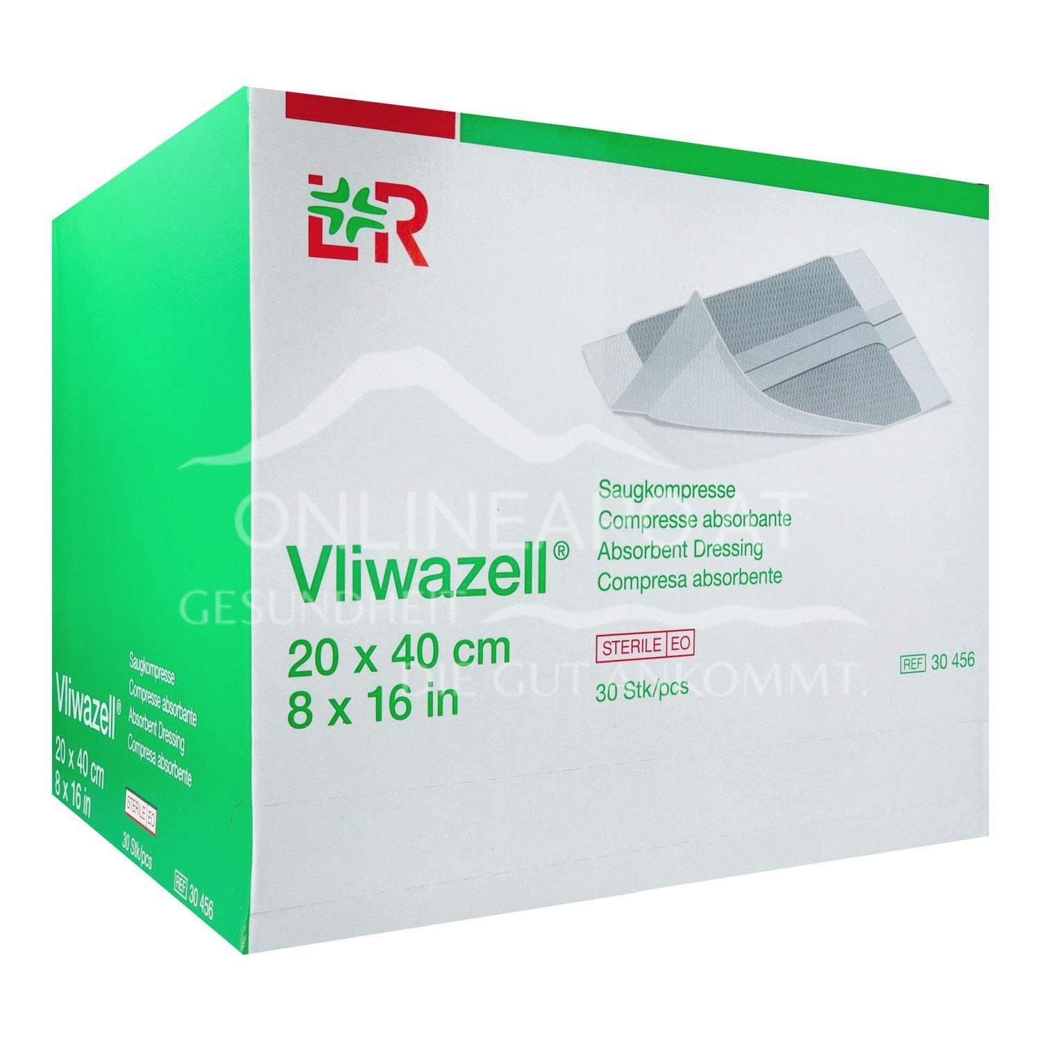 Vliwazell® Saugkompressen steril, 20 x 40 cm