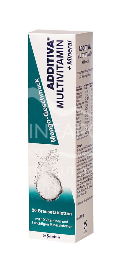ADDITIVA® Multivitamin + Mineral Brausetabletten - Mango