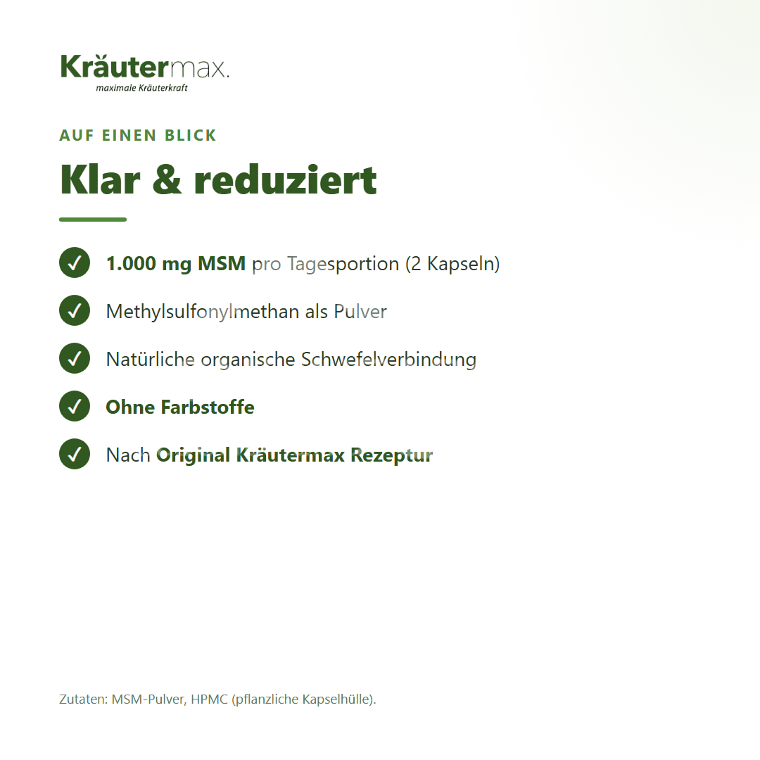 Kräutermax MSM Kapseln