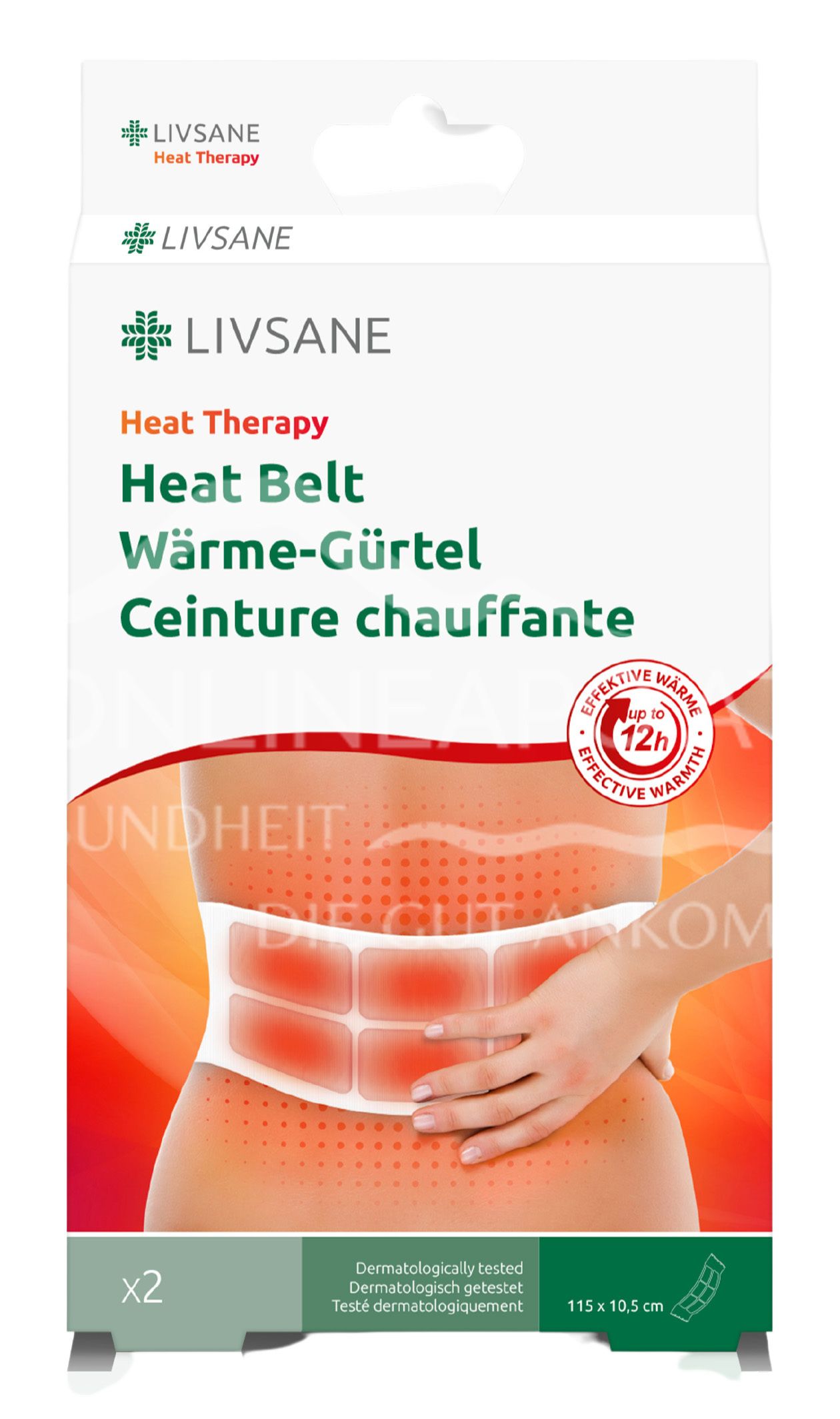 LIVSANE Wärme-Gürtel 115 x 10,5 cm
