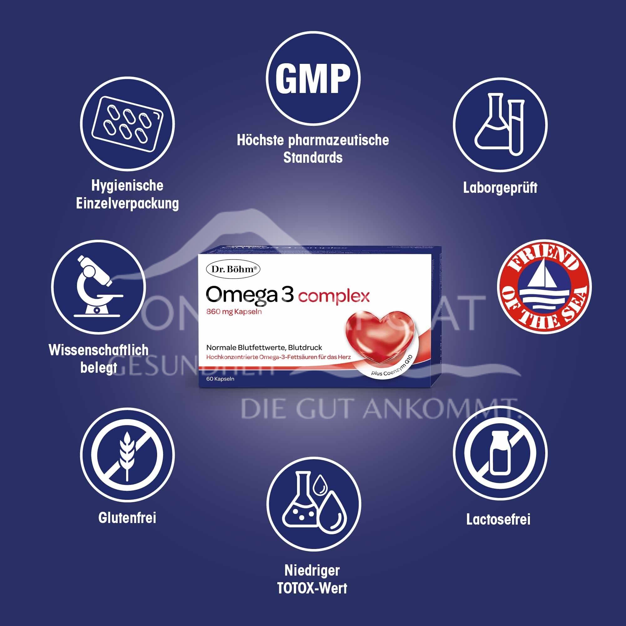Dr Böhm® Omega 3 complex 860 mg capsules