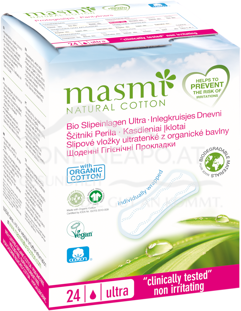 Masmi Organic Care - Bio Slipeinlagen Ultra