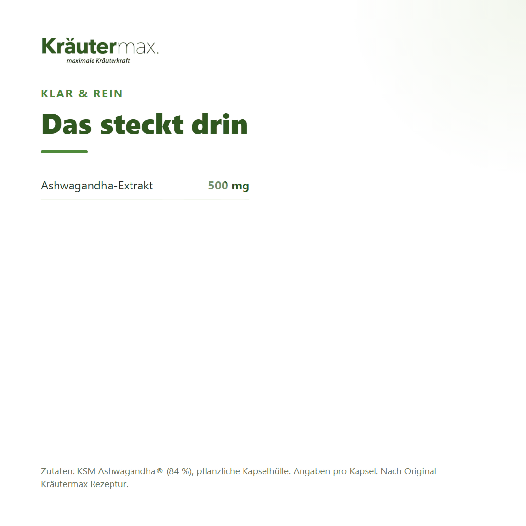 Kräutermax Ashwagandha capsules