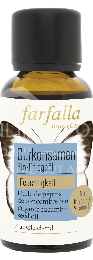 Farfalla cucumber seeds, organic care oil, moisturising