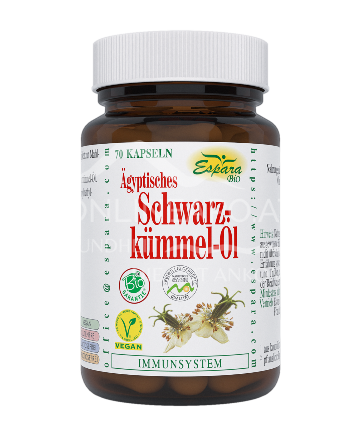 Espara Schwarzkümmel Öl Bio Kapseln