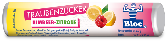 Bloc® Traubenzucker Rolle Himbeer-Zitrone