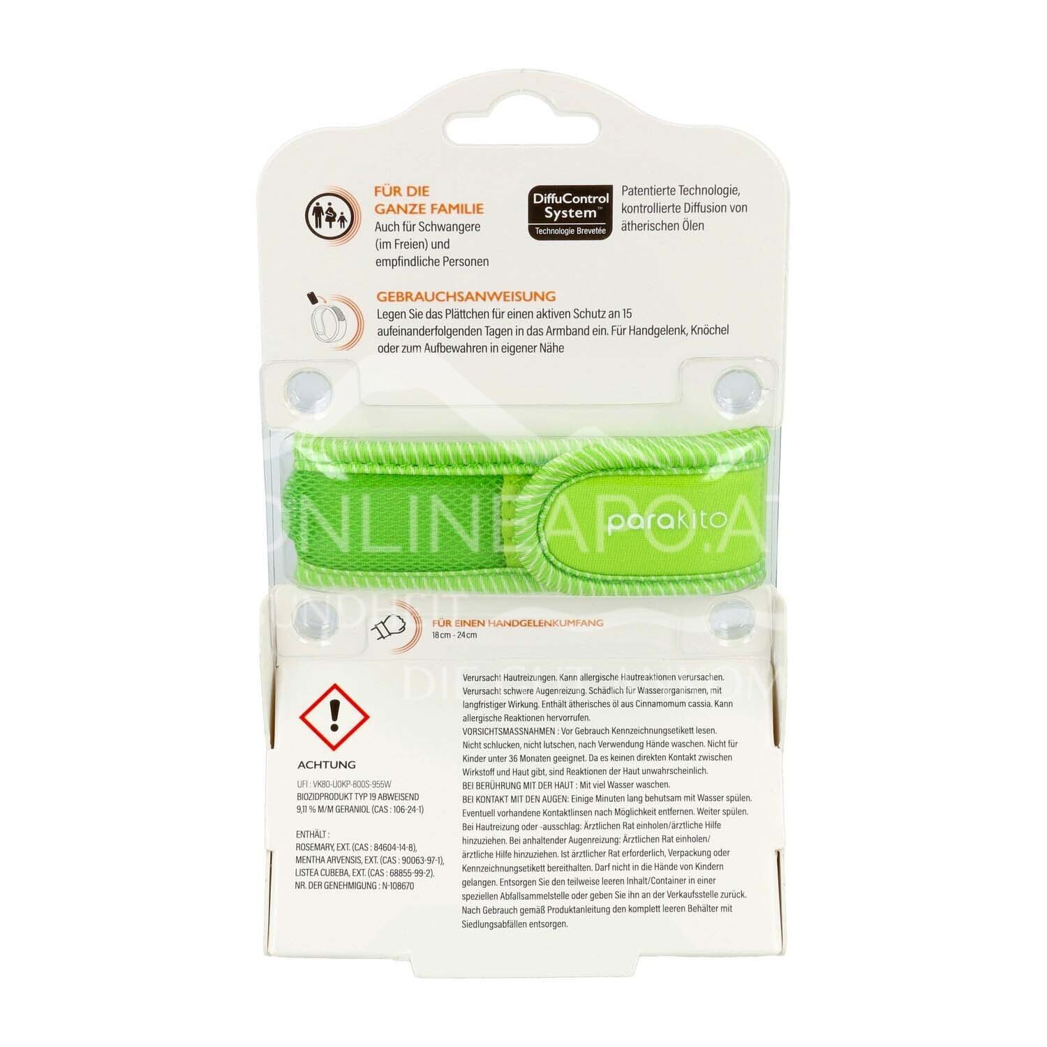 parakito "GOOD VIBES" – Mosquito-repellent wristband for adults