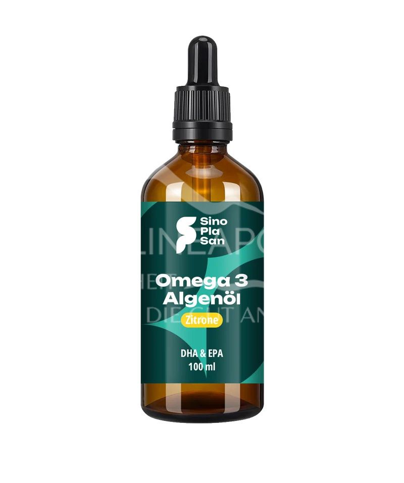 SinoPlaSan Omega 3 Algenöl DHA+EPA Zitrone Tropfen