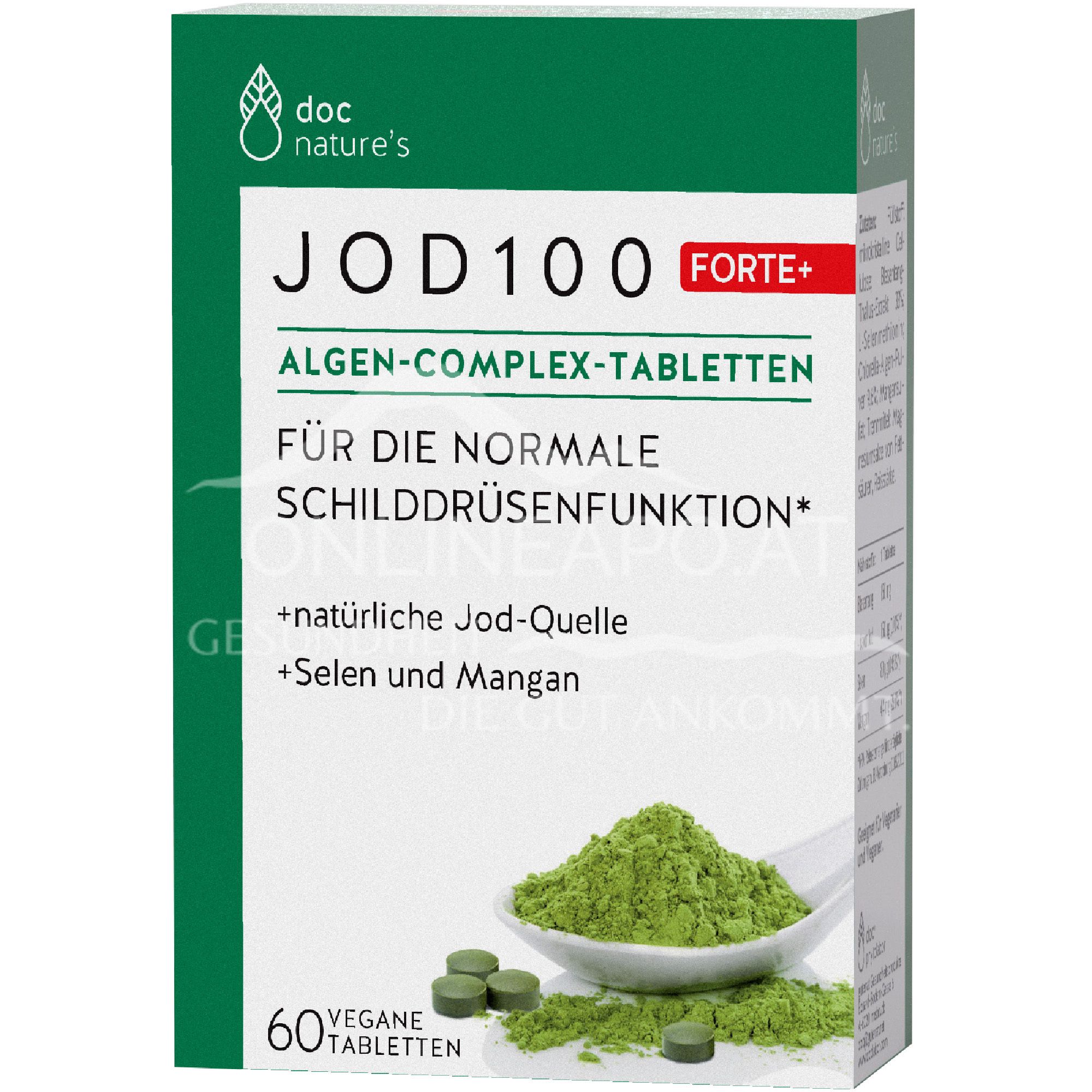 doc nature’s Jod 100 Forte + Algen-Complex-Tabletten