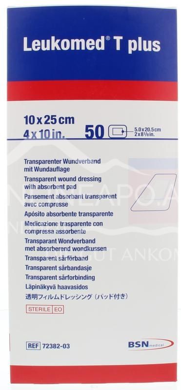 Leukomed ® T plus Transparent wound dressing with wound pad 10 x 25 cm
