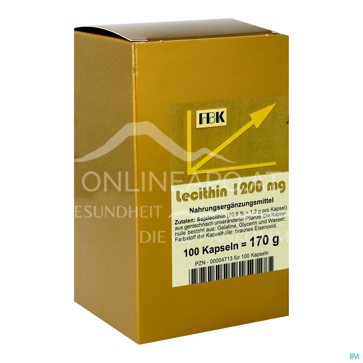FBK-Pharma Lecithin 1200 mg Kapseln