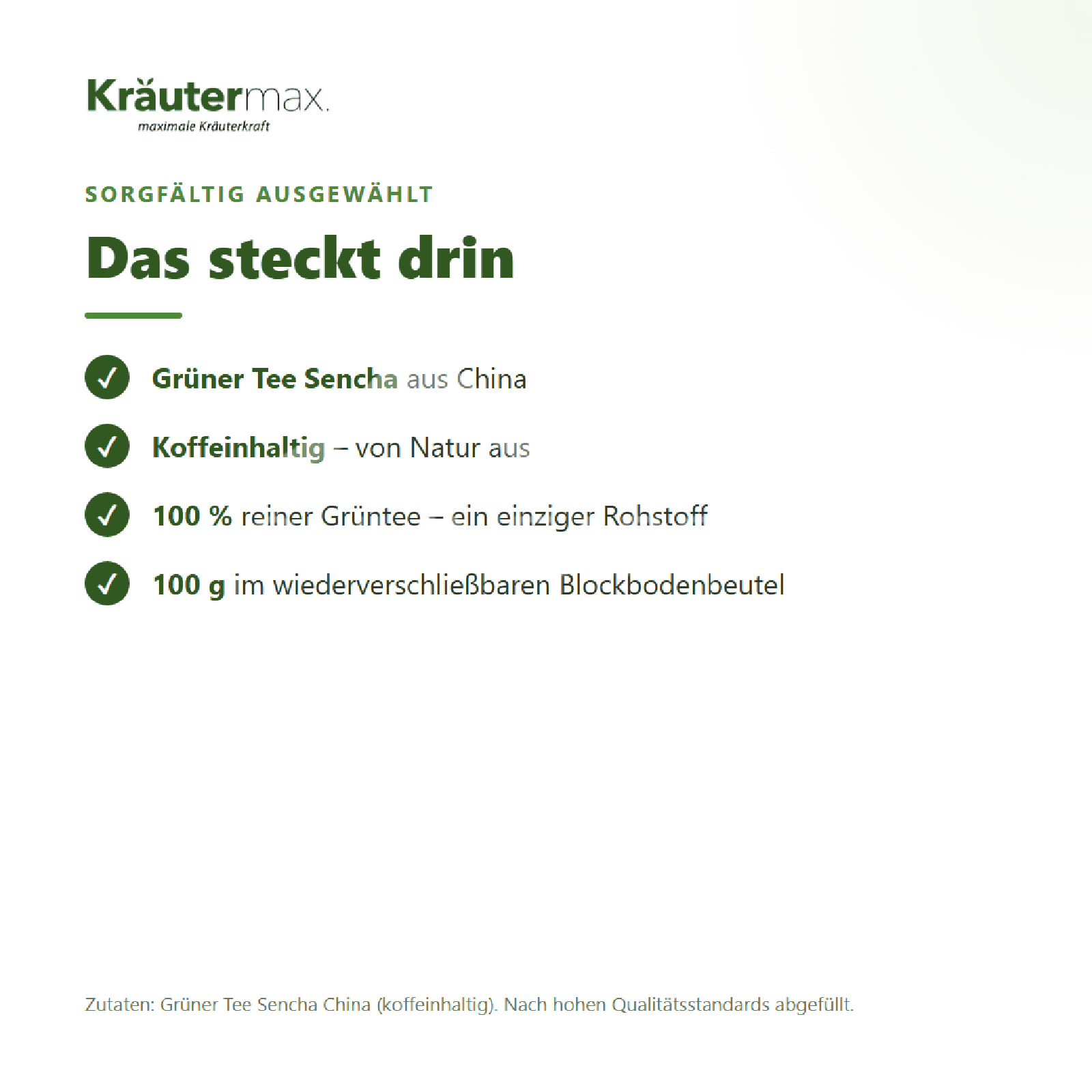 Kräutermax Grüner Tee Sencha
