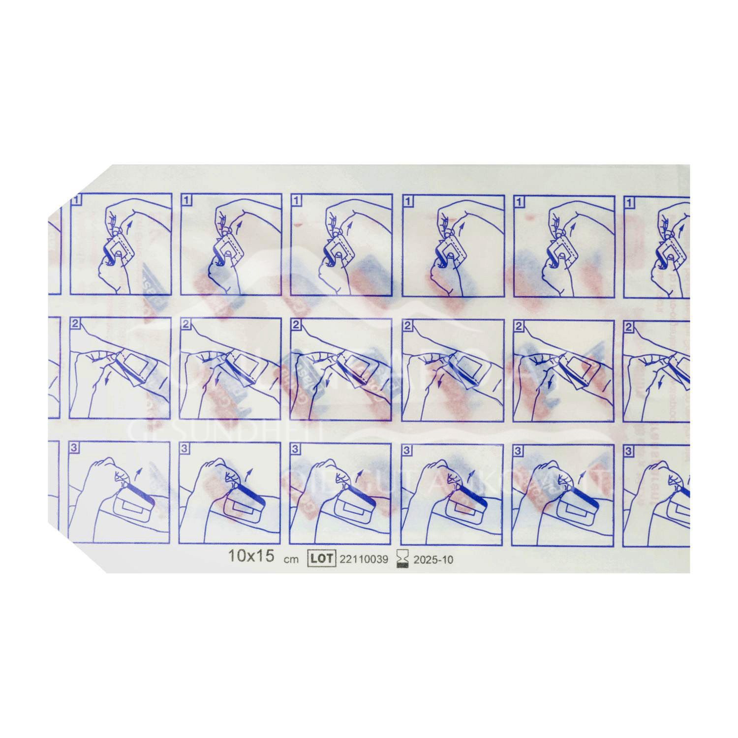 Gothaplast® GoTa-POR PU-Wundfilm steril Wasserfest, 150 x 100 mm