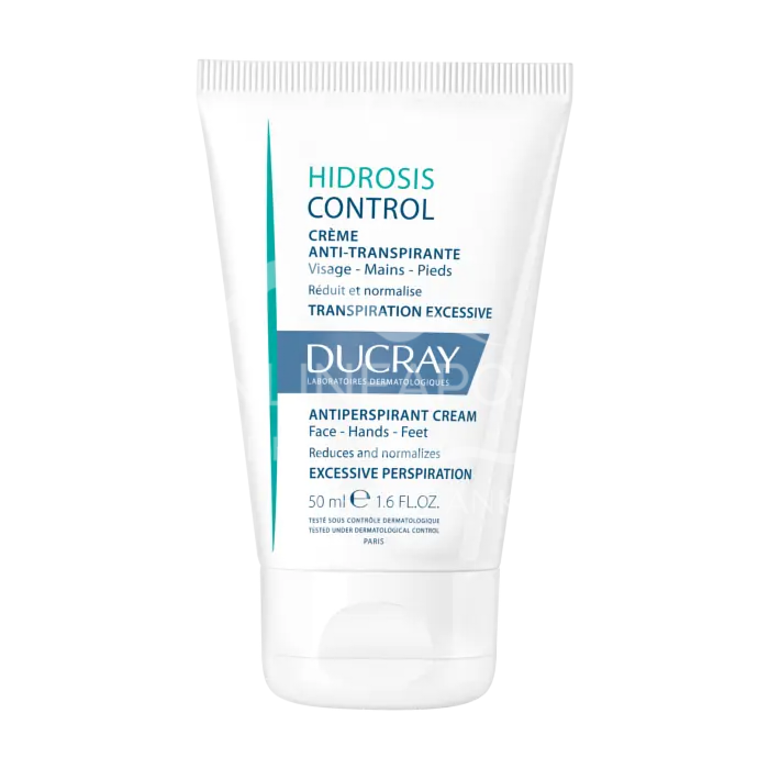 Ducray Hidrosis Control Creme Anti-Transpirant für Gesicht, Hände und Füße