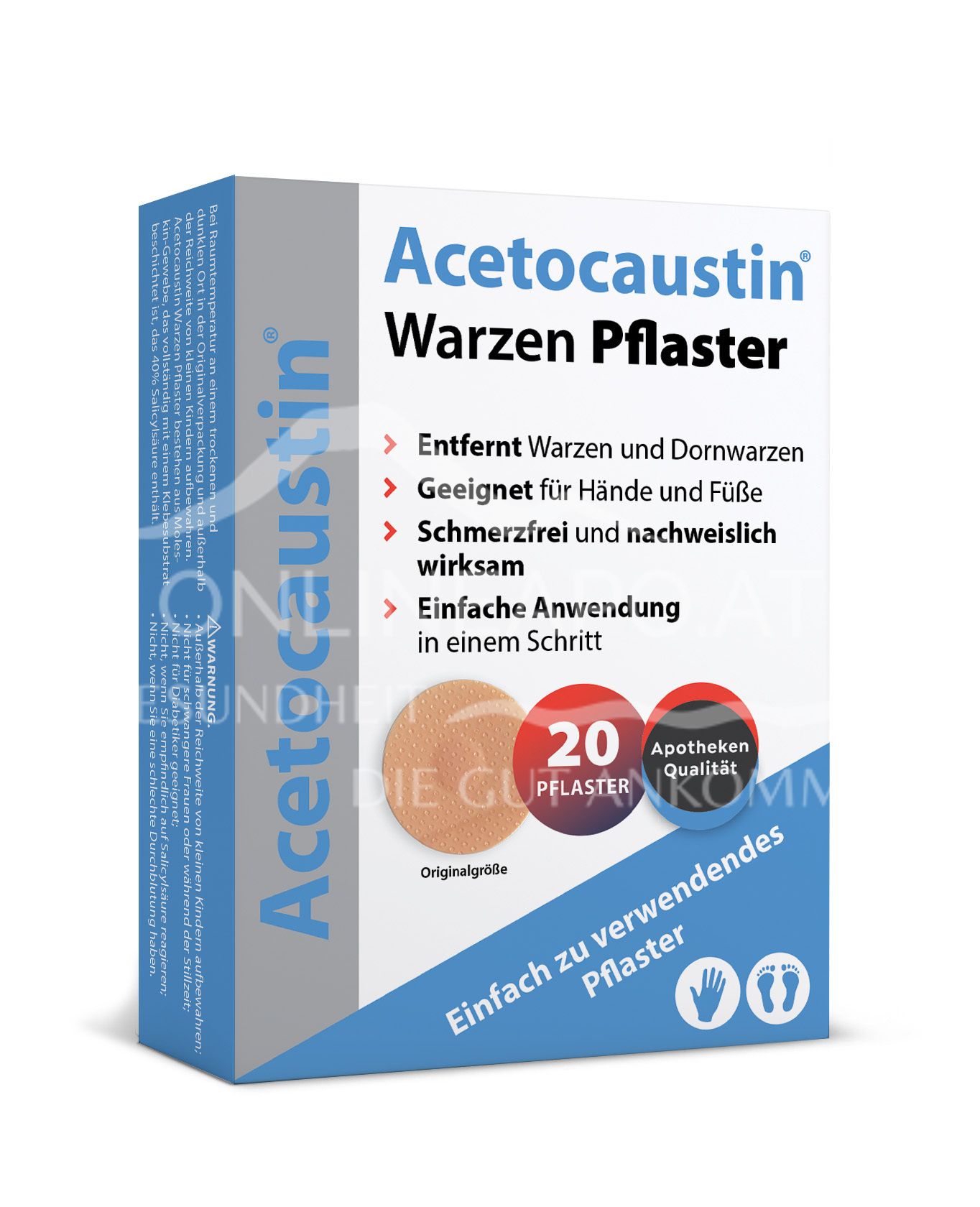 Acetocaustin® Warzen Pflaster für Warzen & Dornwarzen