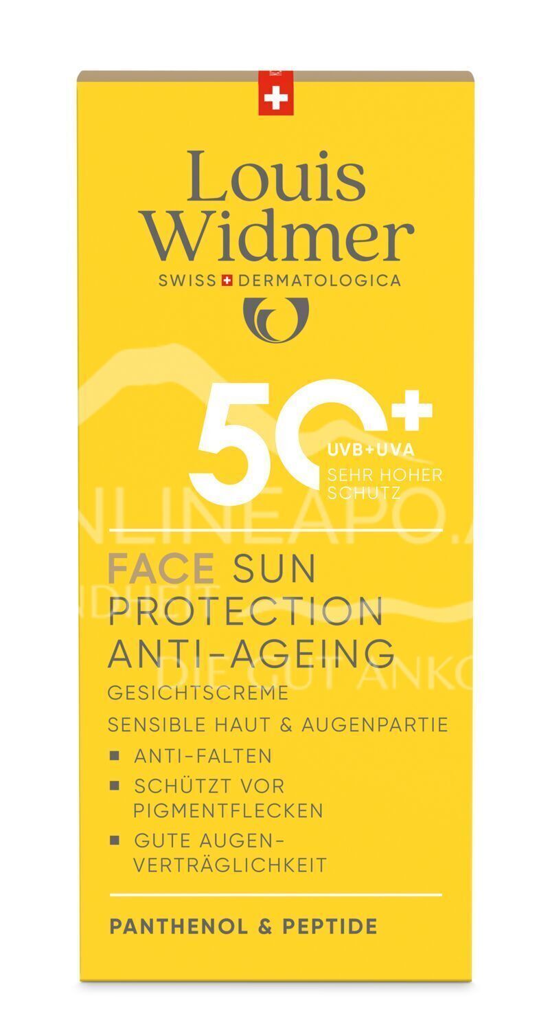 Louis Widmer suncare Face Sun Protection Anti-Ageing 50+ Gesichtscreme - leicht parfümiert