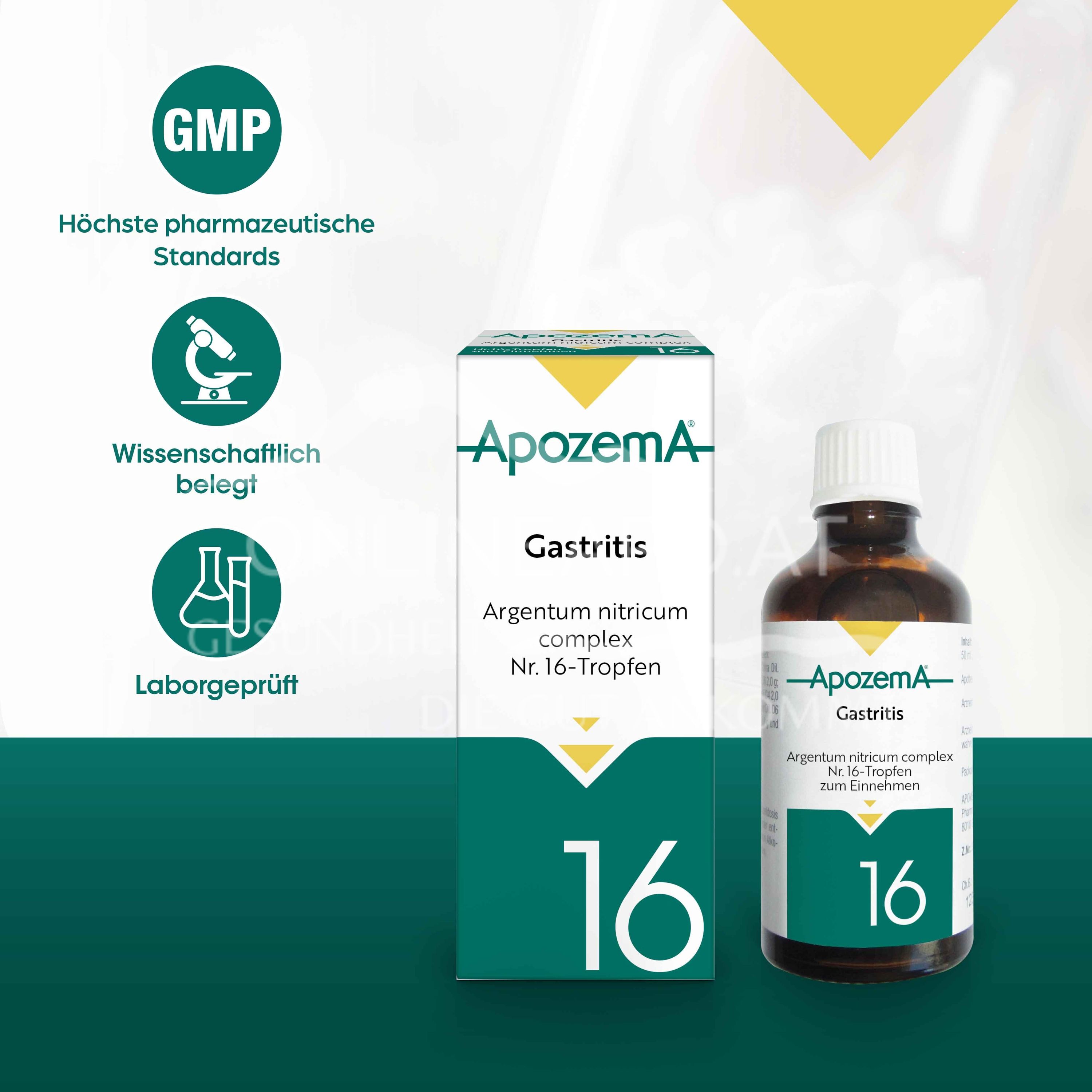 Apozema® Gastritis Argentum nitricum complex No. 16 drops for oral use