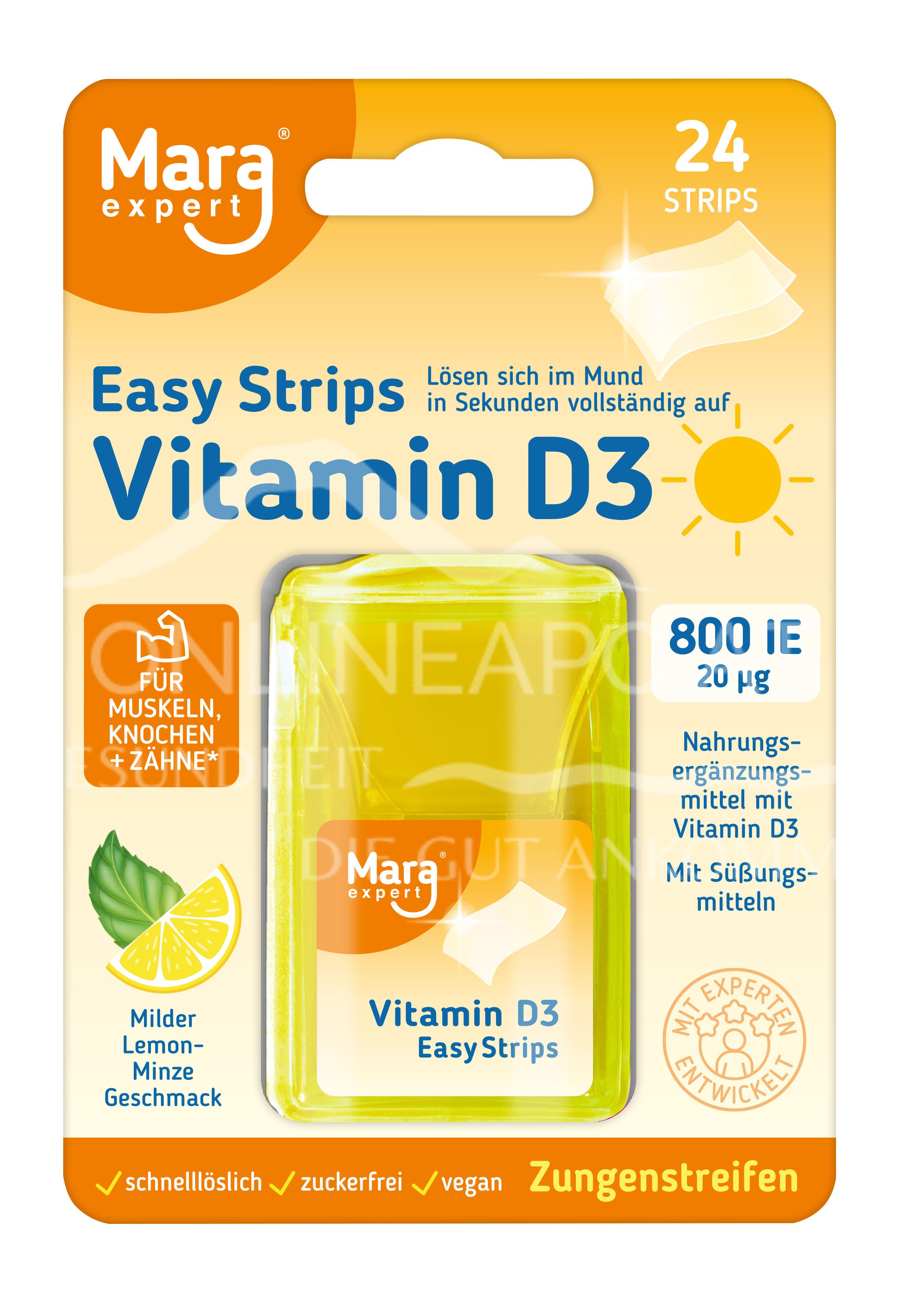 Mara expert® Vitamin D3 800 IE Easy Strips