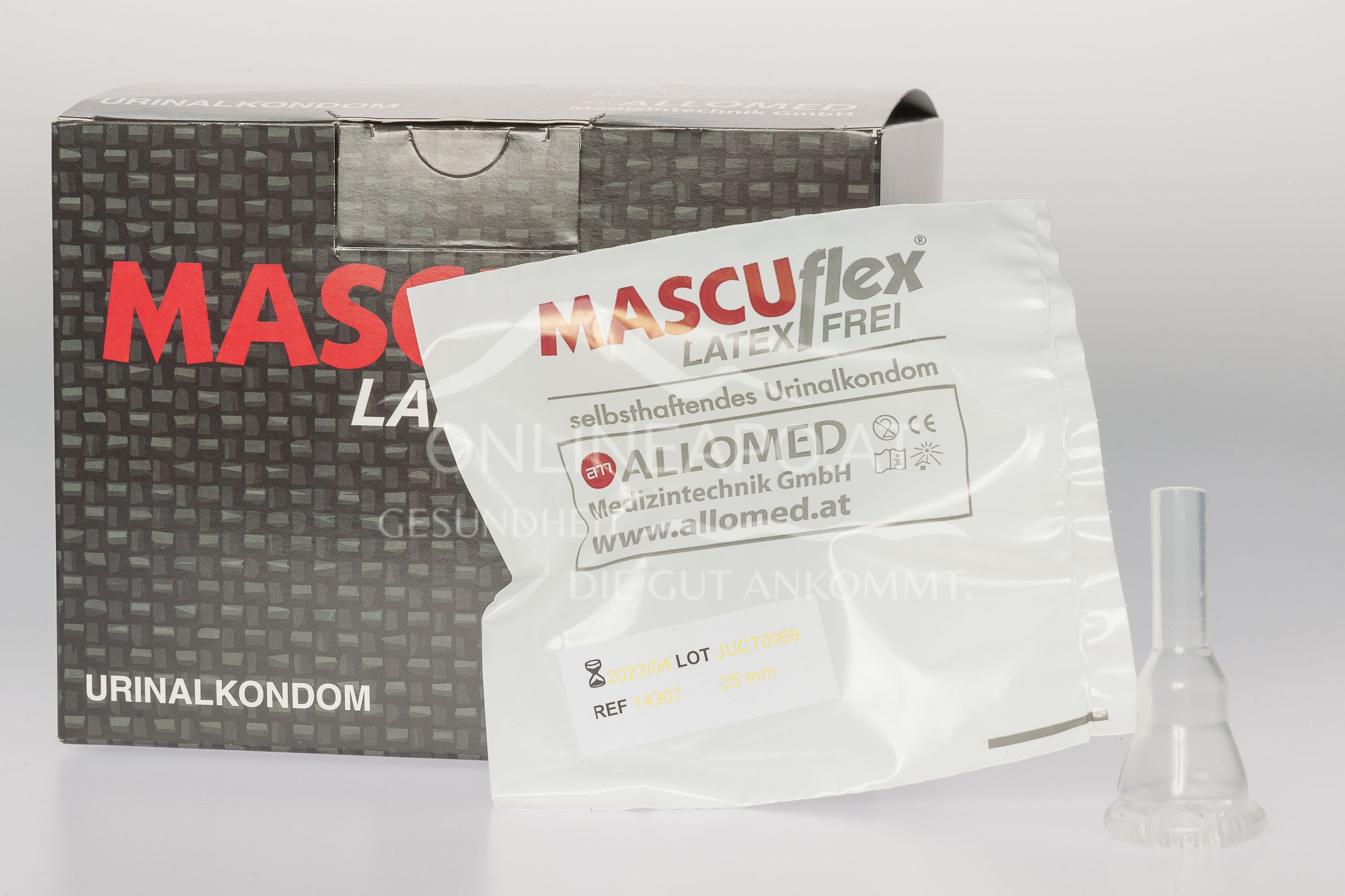 MASCUflex Latexfrei Urinal Kondom klein 25 mm