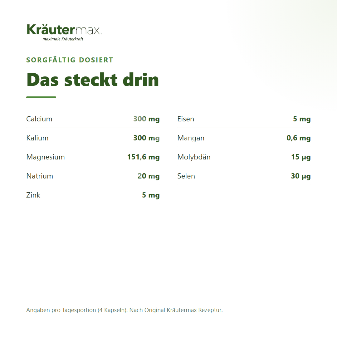 Kräutermax Basen plus Kapseln