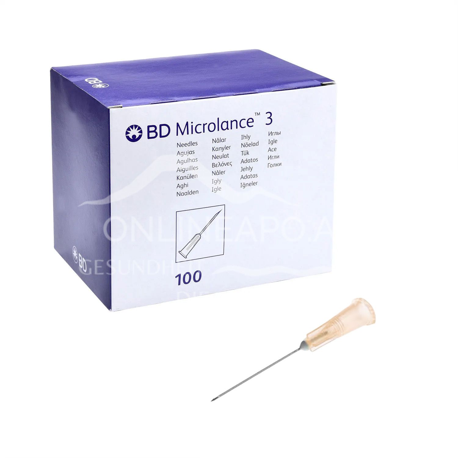 BD Microlance™ 3 Einmal-Kanülen 25G x 1, 0,5 x 25 mm, orange