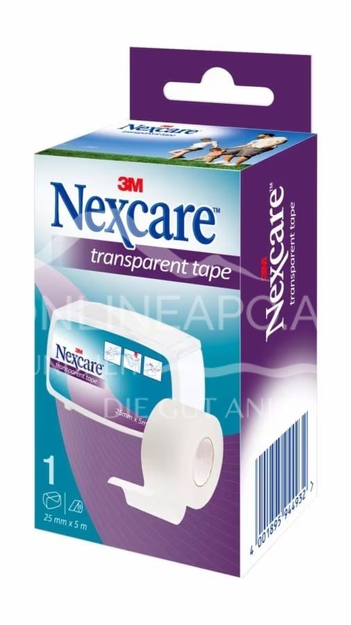 3M Nexcare™ Transparent fixation plaster, 25 mm x 5 m