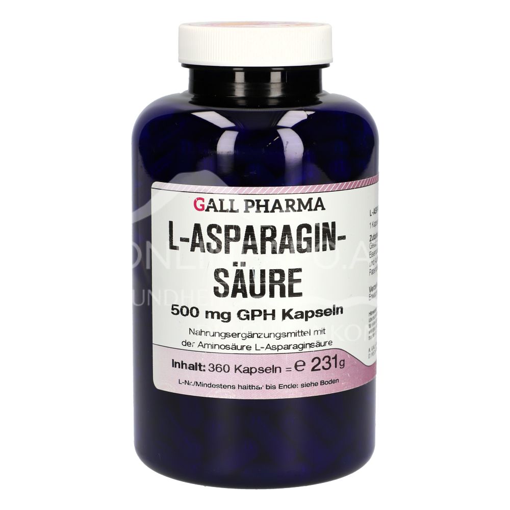 Gall Pharma L-aspartic acid 500 mg capsules