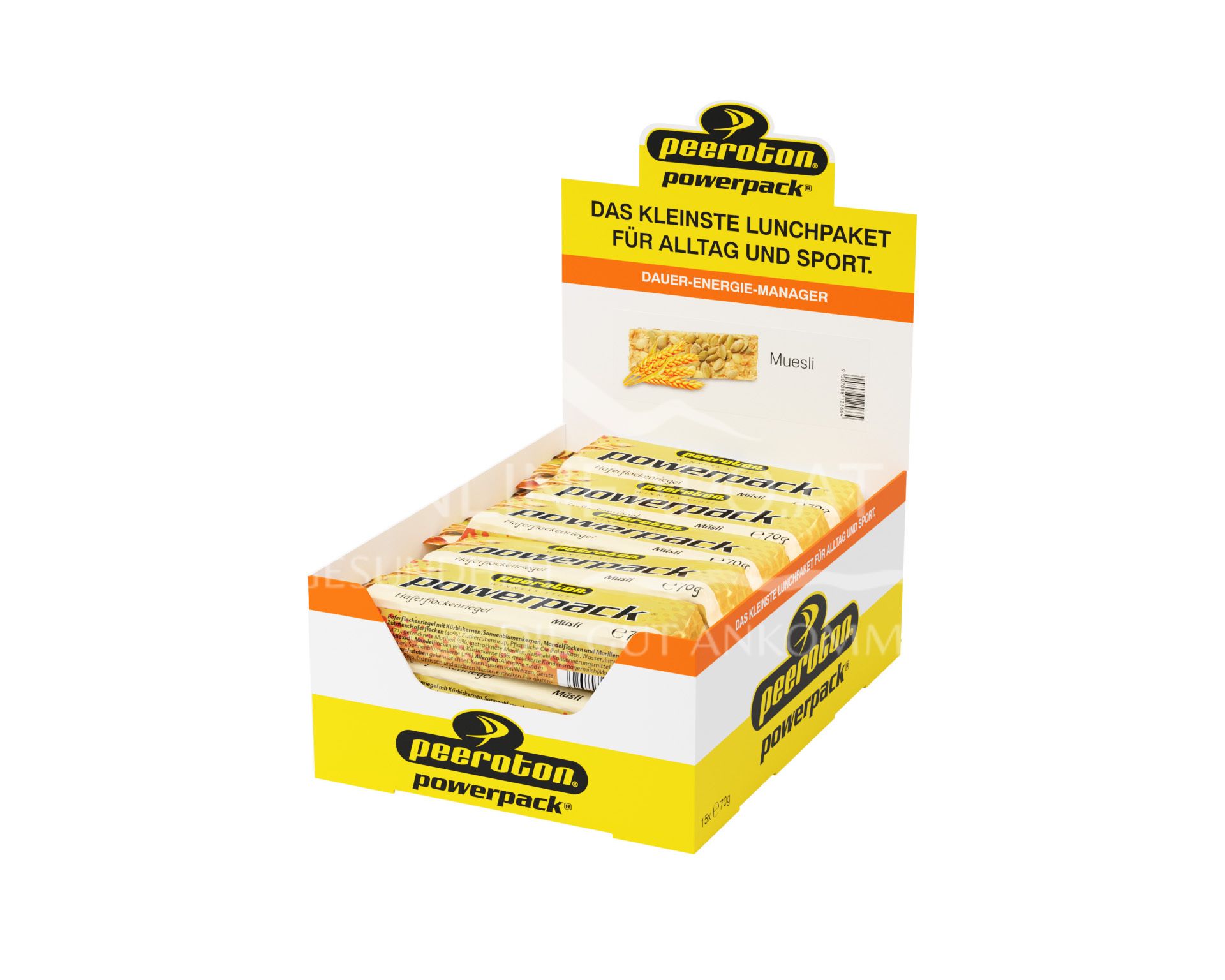 Peeroton POWERPACK Energie Riegel - Müsli, 70g