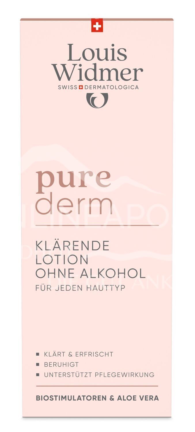 Louis Widmer purederm Klärende Lotion ohne Alkohol - leicht parfümiert