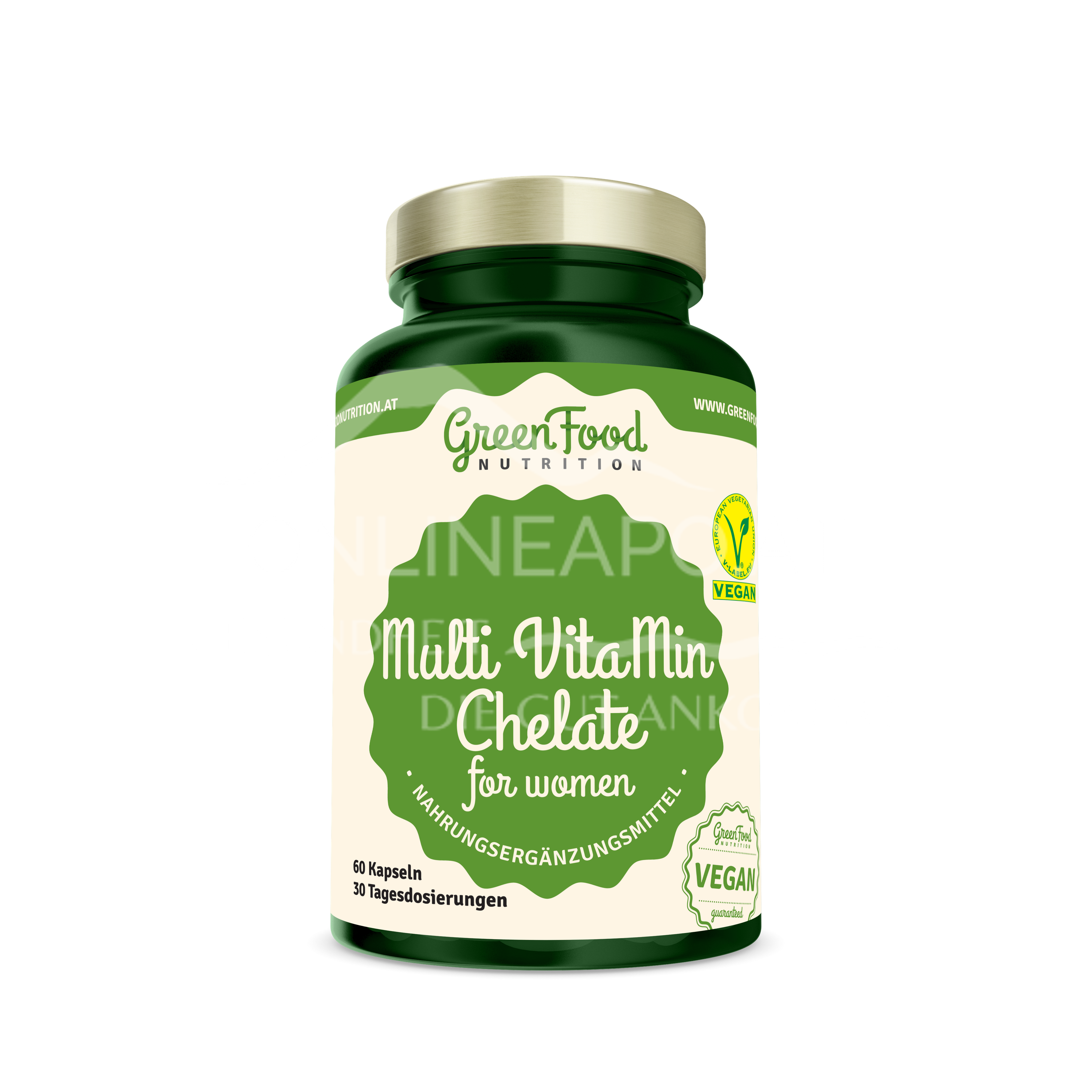 GreenFood Nutrition Multi VitaMin Chelate für Frauen Kapseln