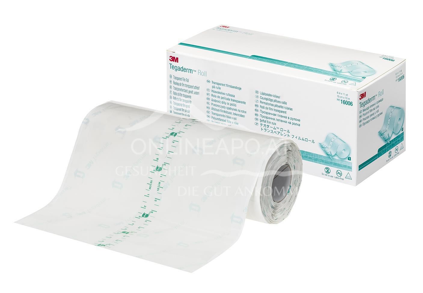 3M™ Tegaderm™ Transparenter Filmverband von der Rolle, 16006, 10 cm x 15 m