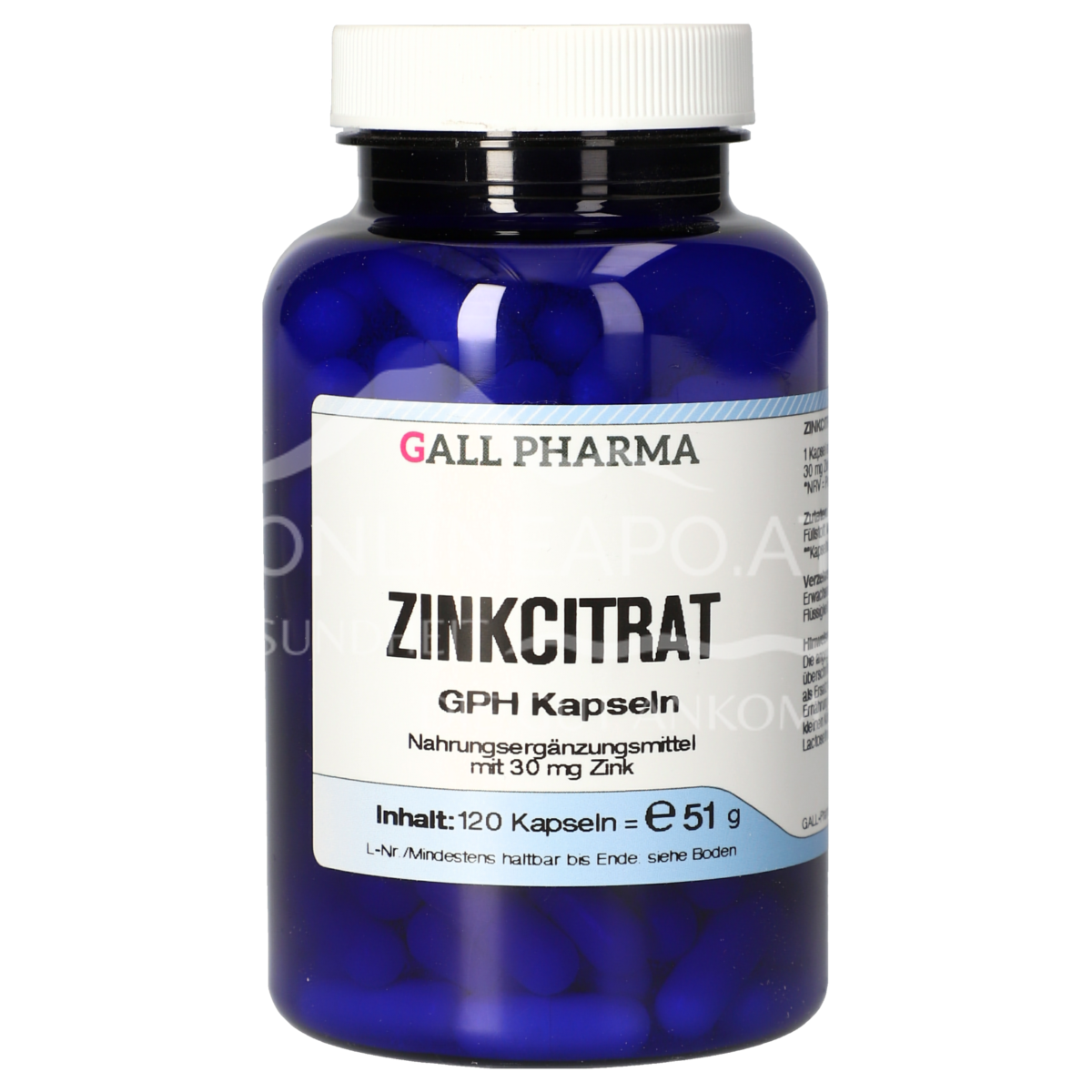 Gall Pharma Zinkcitrat Kapseln (30 mg Zink)