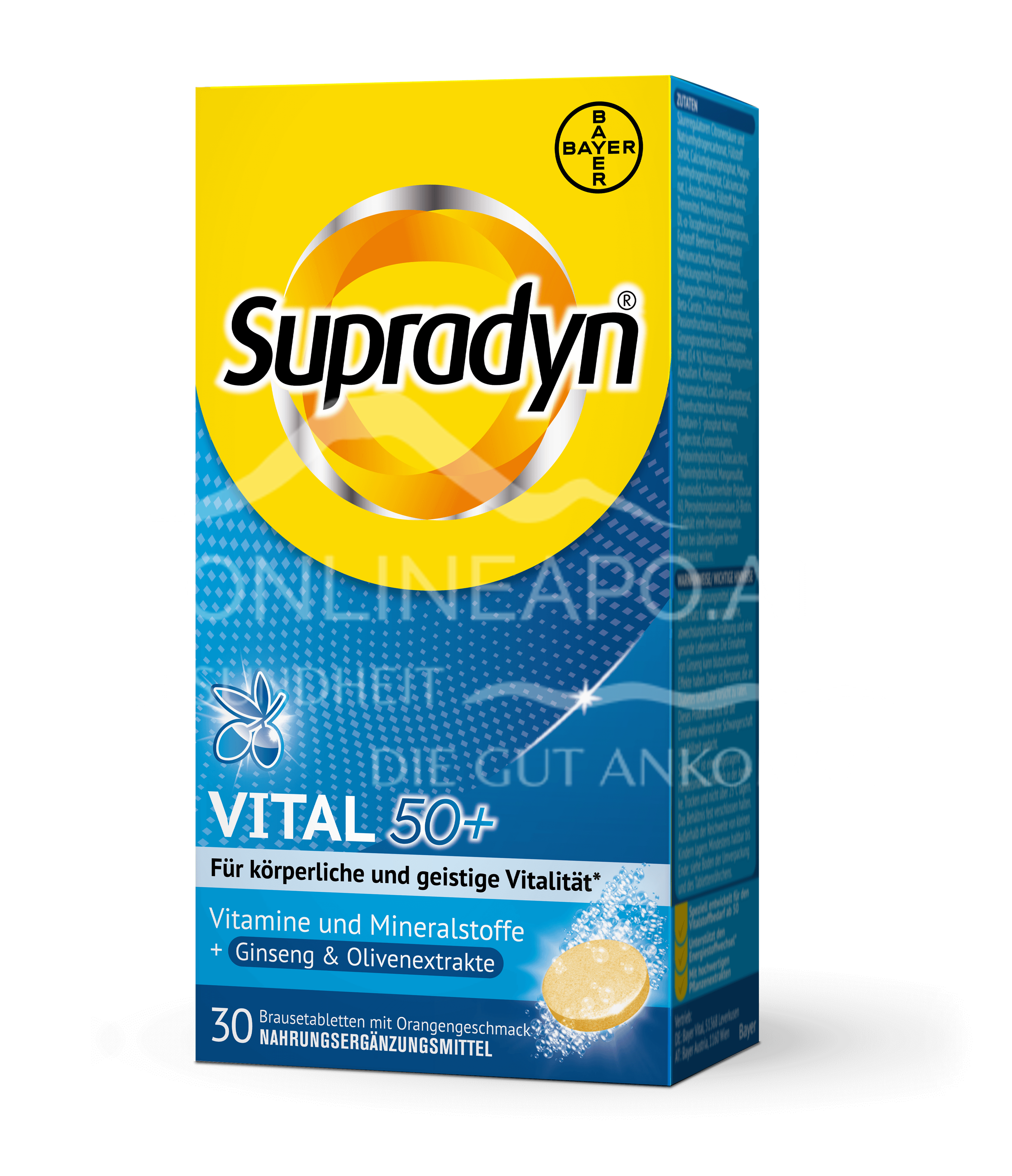Supradyn® vital 50+ Brausetabletten mit Ginseng- & Olivenextrakten