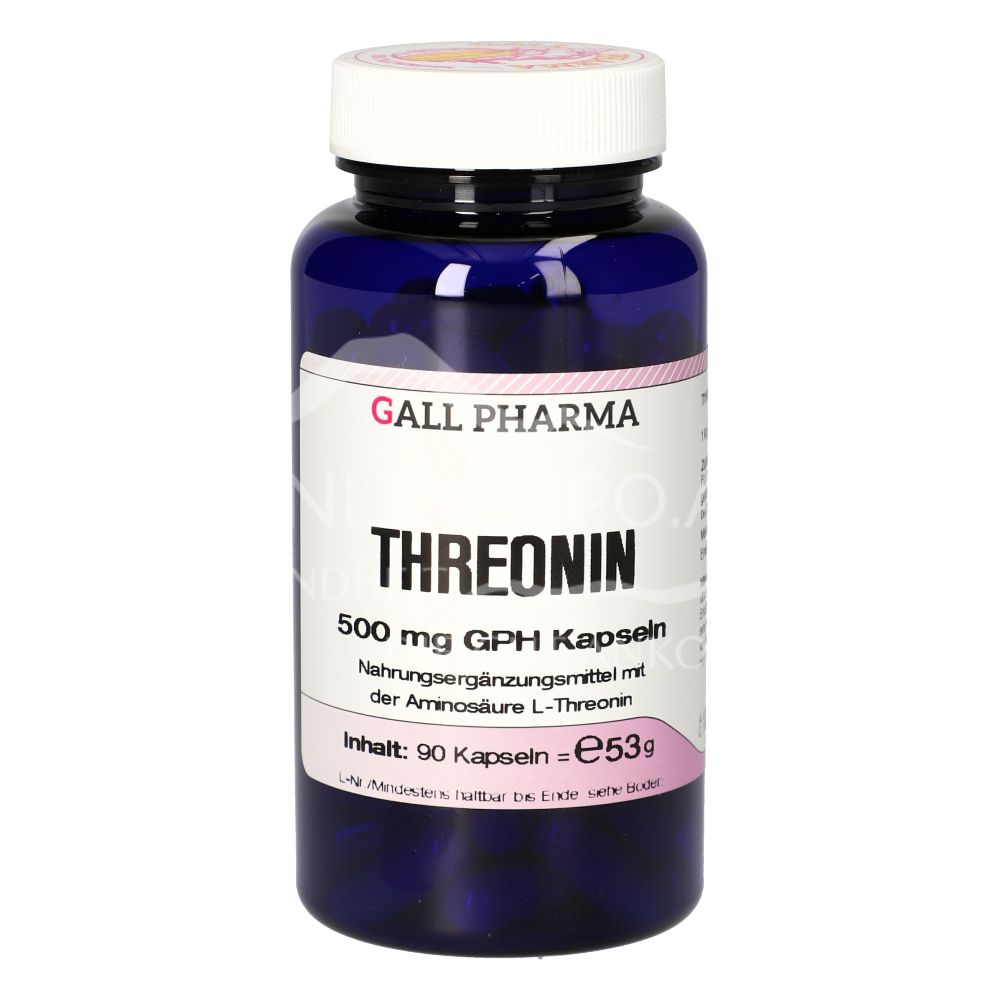 Gall Pharma Threonine 500 mg capsules