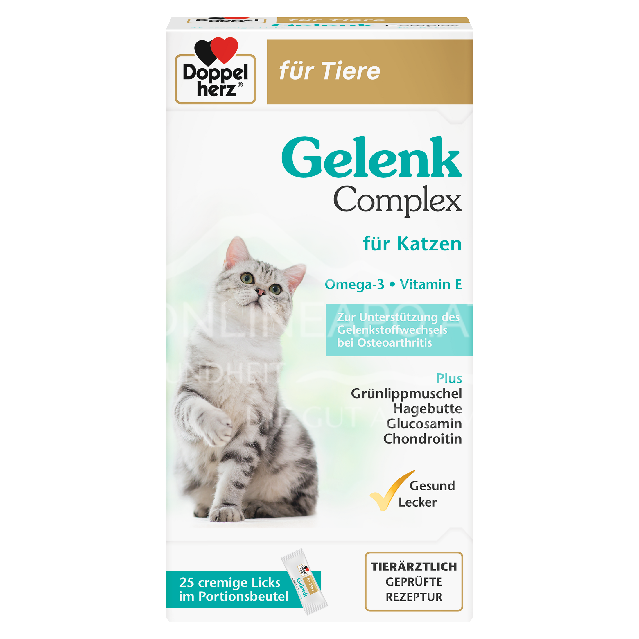 Doppelherz für Tiere Gelenk Complex für Katzen Licks