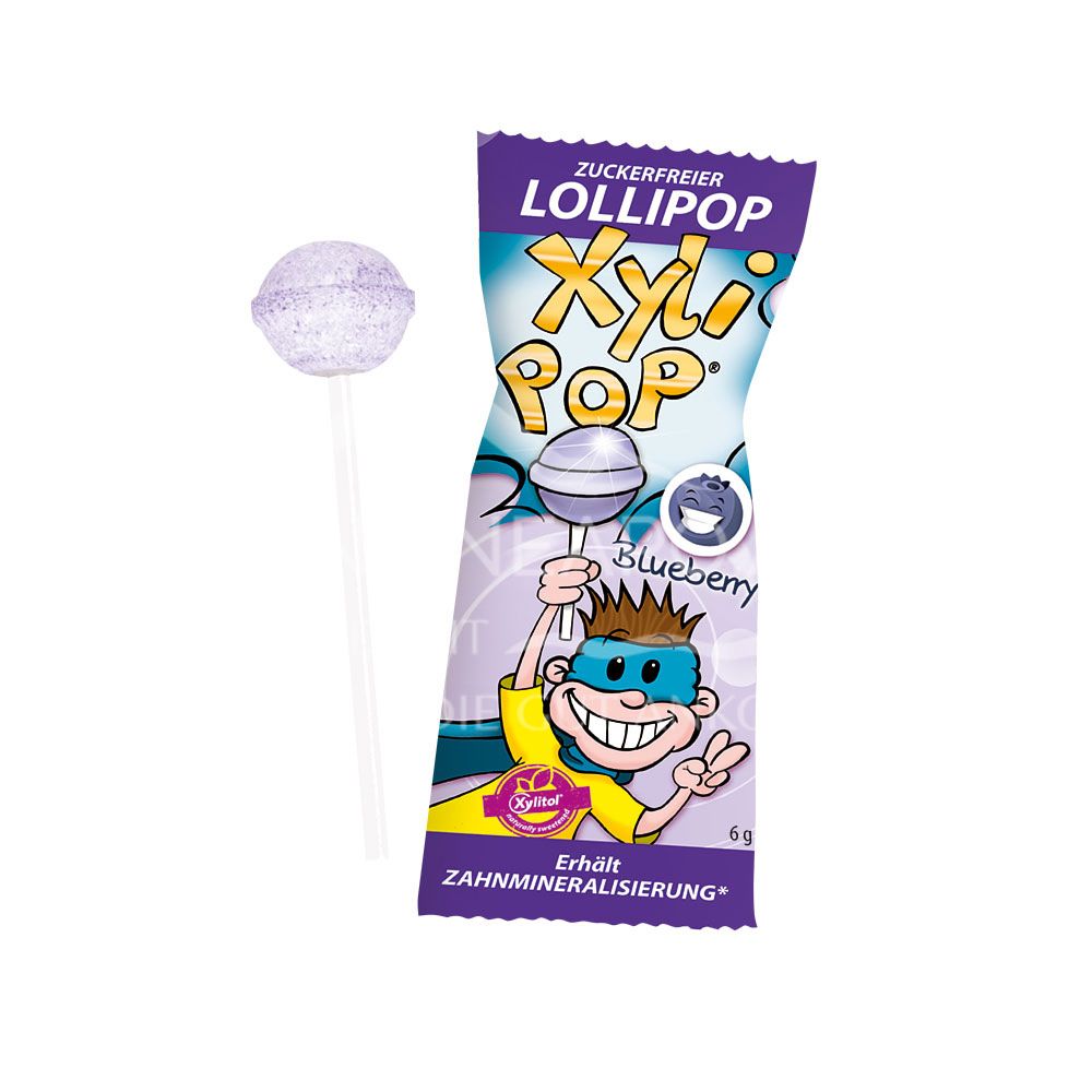 XyliPOP® - Sugar-free children's lollipop blueberry