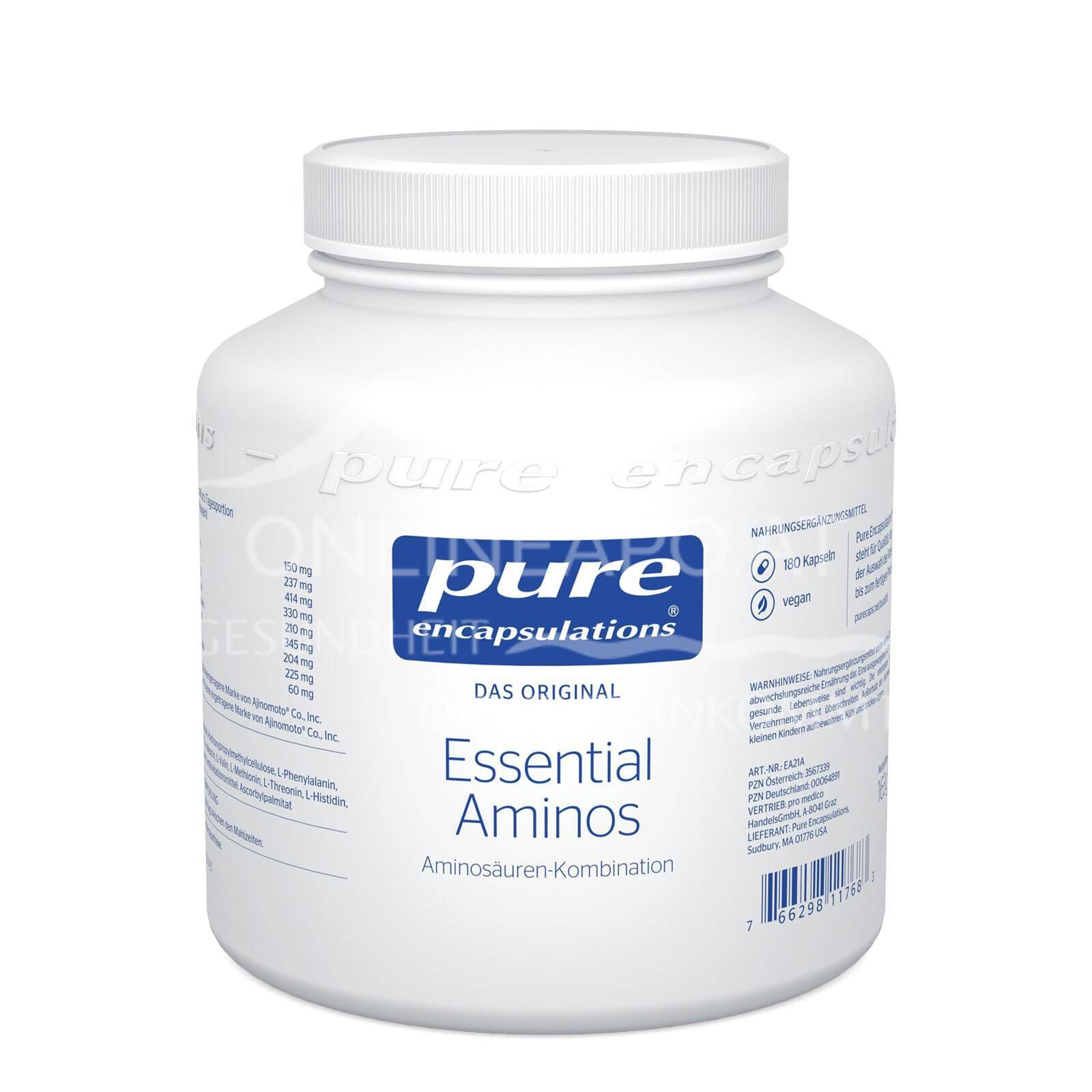 pure encapsulations® Essential Aminos Capsules
