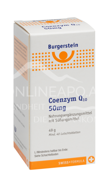 Burgerstein Coenzyme Q10 50mg Lozenges