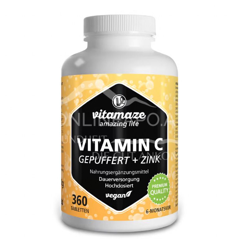 Vitamaze Vitamin C gepuffert + Zink Tabletten